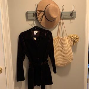Coldwater Creek Brown Velvet Jacket PL